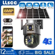 LLSEE V380 Pro Dual Lens Bidirectional Call Night Vision Wireless Solar CCTV Camera