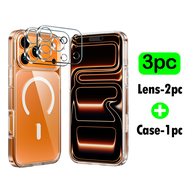 WSKEN โปร่งใส Magnetic เคสสำหรับ สำหรับ iPhone 17 17 Pro 17 ProMax เคสกันกระแทก Clear Case ไอโฟน 16P