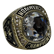 Express Medals Gold Color Champion Rings with Various Synthetic Center Stones Trophy Award Gift Cham