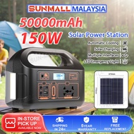 Power Supply Portable Solar Power Station Generator 220V 150W Camping USB DC AC Output Charger Emerg