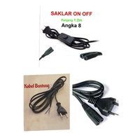 POWER CABLE 220V AC CABLE/ BUTTON CABLE/ / kabel listrik
