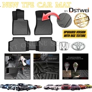 Premium Quality TPE Car Floor Mat Carpet Compatible for Vios 2019 CITY GN2 WRV 2023 CROSS Hilux Revo