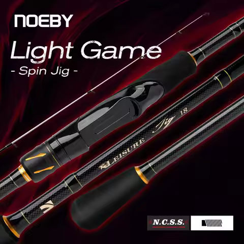 NOEBY Light Jig Fishing Rod 1.98m 2.13m 2.29m Lure 2-18g Carbon Ultra Light Fast Spinning Rod for Pe