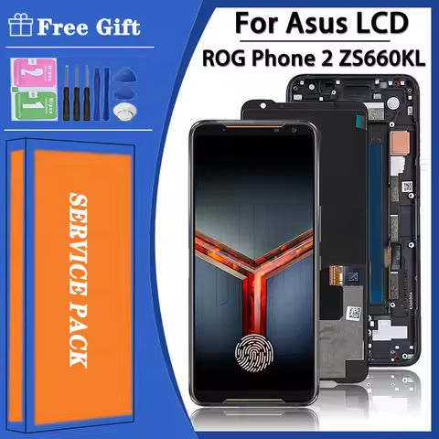 6.59"For Asus ROG 2 Phone II ZS660KL LCD Display Touch Screen Digitizer Assembly For ASUS ROG Phone2