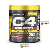 C4 Ripped Sport Pre Workout Powder Fruit Punch | NSF Certified for Sport + Sugar Free Preworkout
