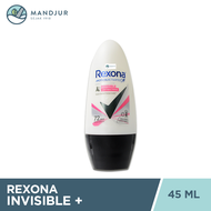 Rexona Anti-Perspirant Deodorant Roll On Invisible + Antibacterial 45 ML - Anti Noda Putih dan Kunin