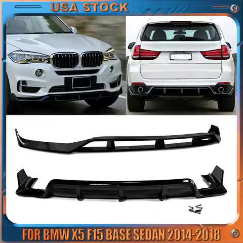Magickit for BMW F15 X5 Base Model 2014 2015 2016 2018 Front Bumper Lip Splitter Diffuser Spoiler Bo