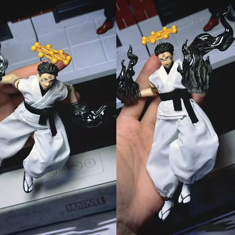 Handmade 1/12 Ryomen Sukuna Head Double Fist Special Effects Component Shoes Clothes Accessories For