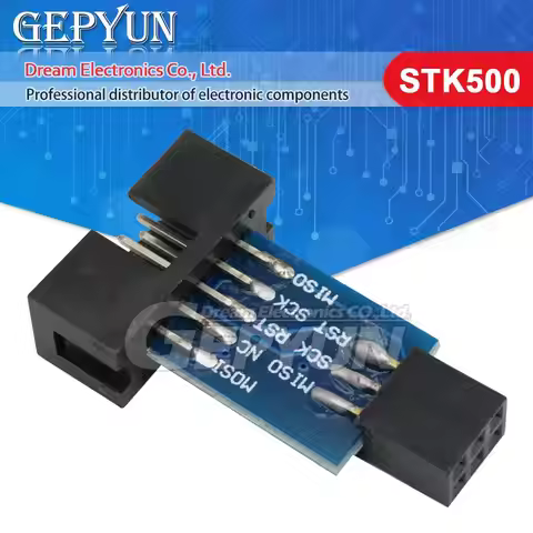 10pcs STK500 10Pin To 6Pin Adapter Board AVRISP MKII USBASP STK500 GEPYUN