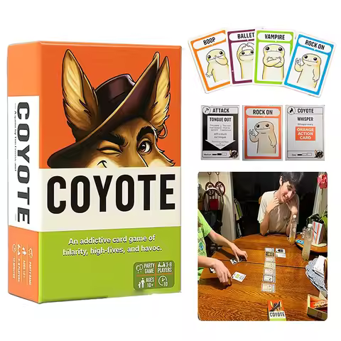 Coyote Game Coyote Party Card Game Meet The Action-Packed Card Game Full Of High Fives And Havoc, Fu