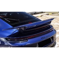Porsche 911 992 Carrera 2019 - 2024 Turbo S SD Carbon Fiber Rear boot trunk Spoiler lip Wing bodykit