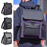 [BiuBiu] Diamond Gradient Backpack Laptop Bag Large Capacity Travel Leisure Men