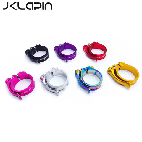 JKLapin Bicycle Titanium Shaft Head Tube Quick Release 40MM Standpipe Clamp For Birdy Head Tube Clip