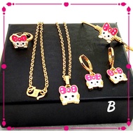 Set Rantai 4 in 1 Hello Kitty Rose Gold (EC136)(EC135)