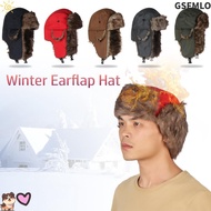 GSFMLO Russian Ushanka Warm Fur Trapper Ski Hat