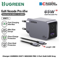Charger UGREEN 25871 NEXODE PRO 3 Port GaN 64W Gray
