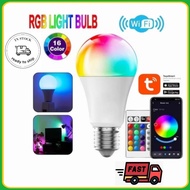 RGB LIGHT BULB Wifi Smart Rgb+cct E27 12W Led Bulb Dimmable Wireless Remote Controller / Lampu Wi-Fi