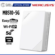 Mercusys MB510-5G AX1500 / MB520-5G AX3000 5G Wireless Dual Band WiFi 6 Router, Nano Sim Card Slot a