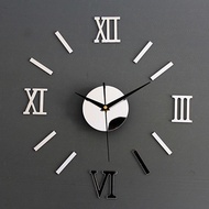 shop high quality Modern DIY Interior Roman Wall Clock Wall Clock 3D Sticker Home Mirror Effect 4 St