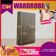 2.5 Feet Swing Door Wardrobe / Wardrobe with Large hanging space / Almari baju / Pintu Kaca / Almari Baju Kayu / Berlaci