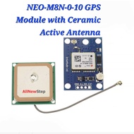 NEO-M8N-0-10 GPS Module with Ceramic Active Antenna