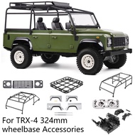Pickup Truck Shell Kit 324 Wheelbase Accessories for 1/10 RC Crawler Car Traxxas TRX4 Defender AXIAL