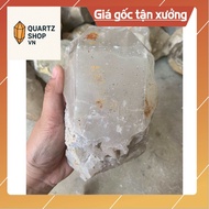 Original rough white quartz stone for home decoration, high energy purification, 14cm, weight 1.6kg 