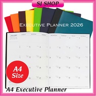 2026 A4 Soft Cover Executive Planner | Corporate Planner Planning Column Calendar Diary | Yearly Pla