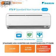 Daikin Standard Non Inverter Air Conditioner FTV-P R32 2.0HP 3 Star Rating Smart Control Air Cond FTV50PB FTV50PBLF Penghawa Dingin
