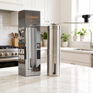 Hand Grinder Household Stainless Steel Coffee Bean Grinder Hand Brew Portable Coffee Machine Manual 