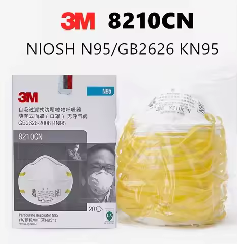 3M Protective Masks KN95 8210NIOSH N95 Certificate Anti PM2.5 Cup Industrial Health Care Anti Fog Ma