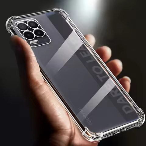Suitable Airbag Shockproof Transparent Phone Case For Realme 8 case 8i 4G 5G Silicone Full Cover 8 p