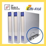 K2 GAT 2D PVC Ring File A4 25mm 40mm / Fail Kulit Keras / Fail Putih / 2D File / A4 File / Fail A4