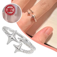 Star Ring Female Adjustable Opening Star Ring Cold Wind Gift For Girlfriend And Best Friend B6z2