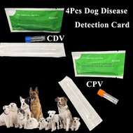 4PCS Canine CDV CPV Ag Distemper Parvovirus Test Paper Kit One Step Raid Strip Card Pet Dog Home