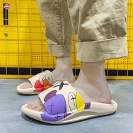 SU1 Hot ah ready stock ah Unisex yeezy slide sliders kaws Sesame Street SpongeBob waterproof EVA sho