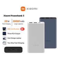 Xiaomi PowerBank 3 30000mAh 50W CCC Certification 100% Original Fast charging for laptops and phones