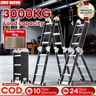 Ladder Foldable Aluminum 12/16/20FT Heavy Duty Ladder Foldable Thickened Adjustable