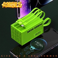 Power bank 66w Pengecasan Cepat  100000mah Bentuk Kontena Bank Kuasa Mudah Alih Bank kuasa kontena