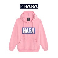 [ส่งฟรี] Hara ฮาร่า ของแท้ เสื้อกันหนาว เสื้อกันหนาวแขนยาว เสื้อหนาวสวมหัว สีชมพู  สกรีนลายHARA คุณภาพดี รุ่นHMTL-002627