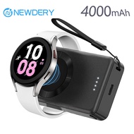 for Samsung Galaxy Watch Charger 4000mAh, Fast Charging Portable Wireless Magnetic Charger for Samsung Galaxy Watch 6 Classic 5 Pro 4 3, Active 2/1, Gear S4/3, Travel Phone Emergen