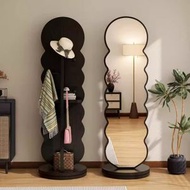 全國包郵實木旋轉全身鏡落地鏡家用臥室掛衣帽架鏡子試衣鏡化妝鏡