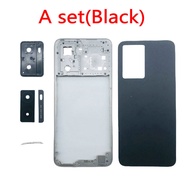 For OPPO A77 4G A77S Back Cover Middle frame Battery Door Cover Rear Case Back Housing cover Replace