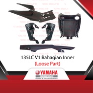 Yamaha Original 135LC V1 Inner Hitam Air Guide Inner Kunci Inner Tangki Cover Rantai - SPA