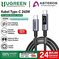 UGREEN PD Type C to Type C Data Cable Digital Display Fast Charging 5A 240W UGREEN Type C to Type C 