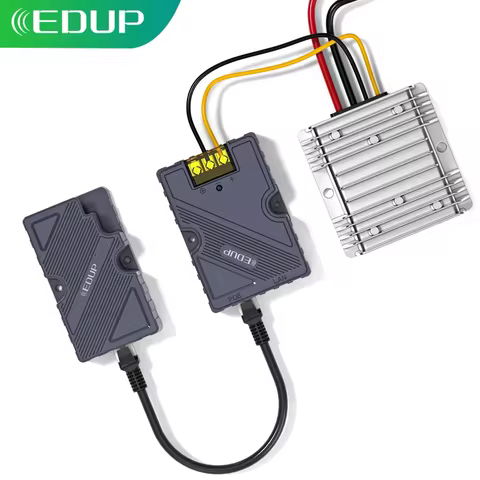 EDUP SK9603 150W Starlink GigE PoE Injector DC Step UP Converter 12V to 48V for StarLink Dish V2 Int