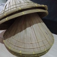 (size B) Woven bamboo hat/ Farmer hat / Hat lontar leaf hat/caping
