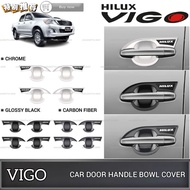 AMAZING TOYOTA HILUX VIGO CAR DOOR HANDLE BOWL COVER DOOR HANDLE INNER BOWL INSERTS COVER PROTECTOR ACCESSORIES