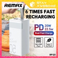 REMAX Camping Portable 50k Powerbank Big Capacity 50000mAh Fast Charging 22.5W USB Type C Output With Flashlight RPP-321
