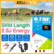 Solar Electric Fence Energizer 10KM 3J Fence Charger Controller for Farm Livestock Horse Cattle Poul
